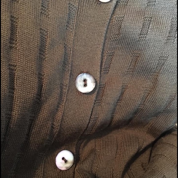 Rena Rowan moss green silk/cotton lightweight vest - Picture 3 of 4